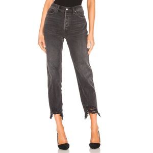 FREE PEOPLE CHEWED UP STRAIGHT LEG JEANS